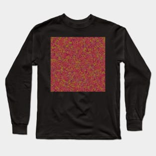 Tiny Textural Circles - Red & Green Long Sleeve T-Shirt